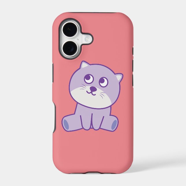 cat  looking to the sky iphone case (Back)