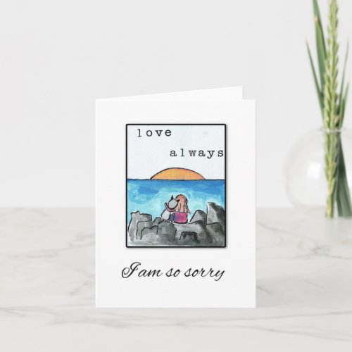 Cat Loss Love Always Pet Sympathy Card