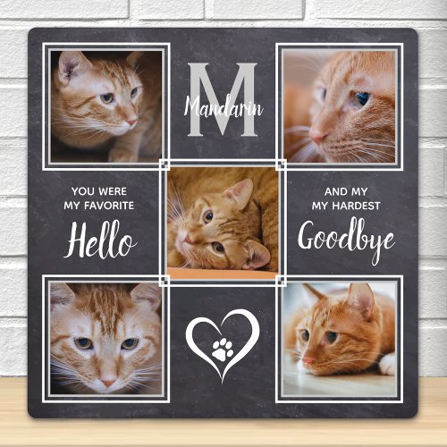 Cat Loss Unique Pet Memorial Plaque