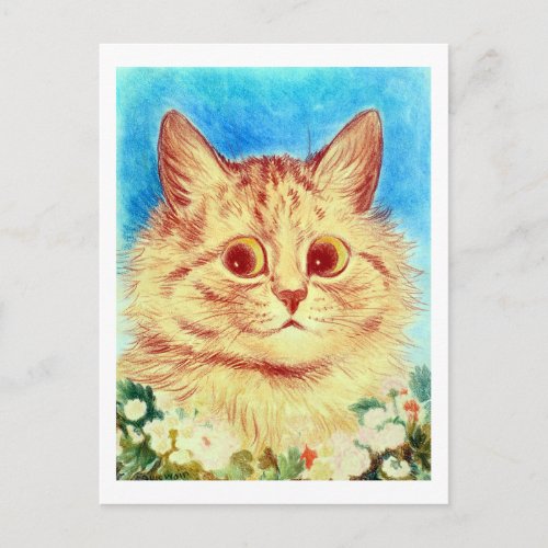 Cat Louis Wain Postcard