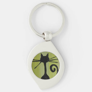 CAT LOVE ARTISTIC GIFT  KEYCHAIN