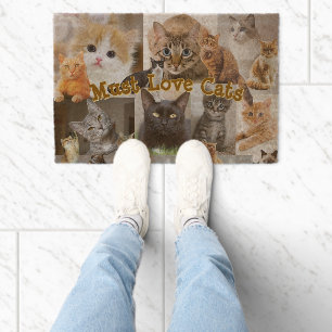 Cat love fiber doormat
