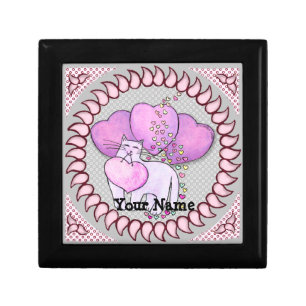 Cat Love Heart  Gift Box