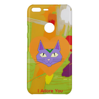 Cat Love Heart Phone Case