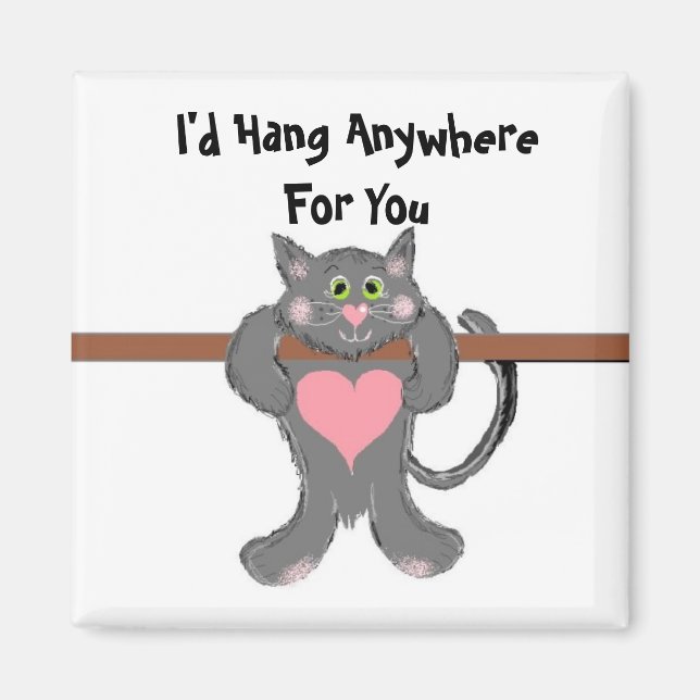 Cat Love Humor Magnet (Front)