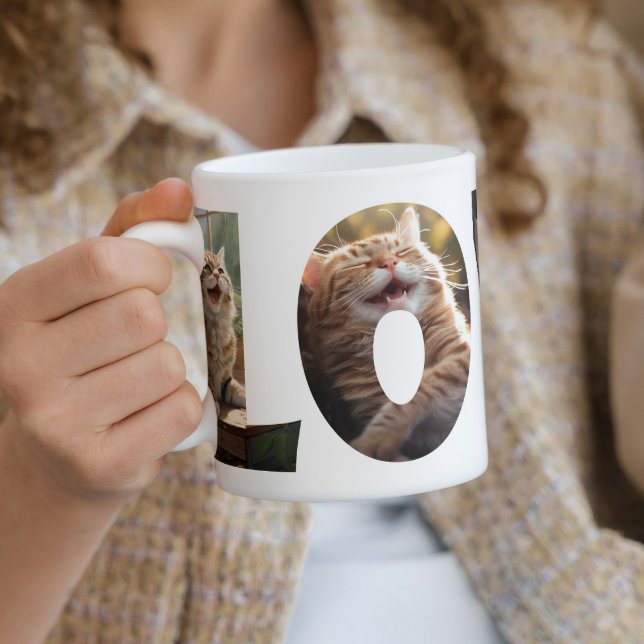 Cat Love I Cut Out Photos 1 Coffee Mug (Creator Uploaded)