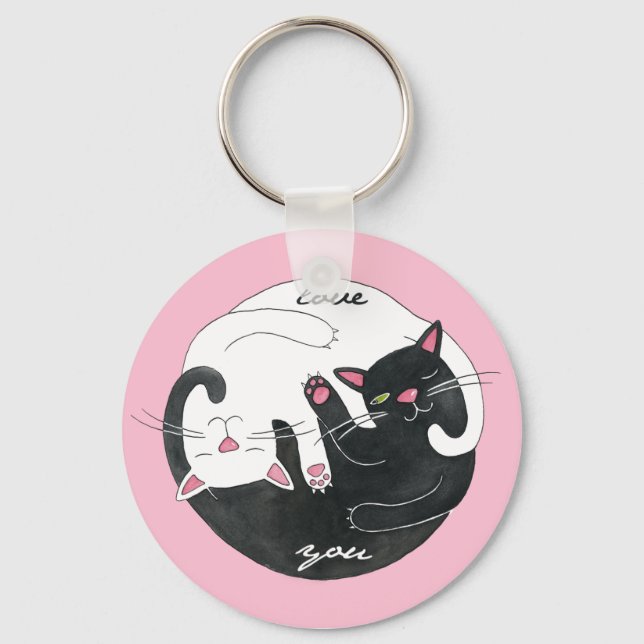 Cat Love Keychain (Front)