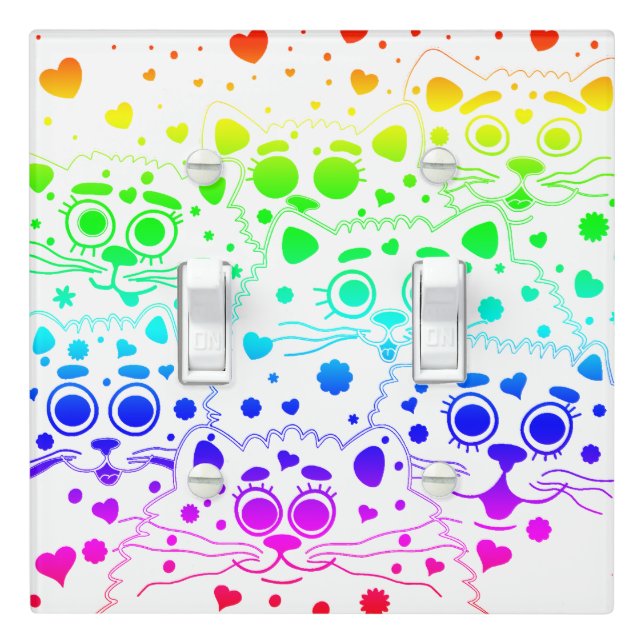 Cat love light switch cover (In Situ)