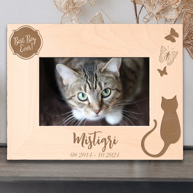 Cat Love Memorial Engraved Frames (Creator Uploaded)