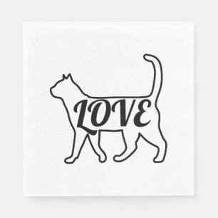 Cat Love Napkins