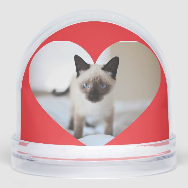 Cat love  snow globe (Front)
