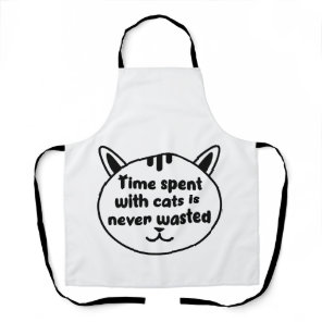 Cat Love. Time spent with cat Apron
