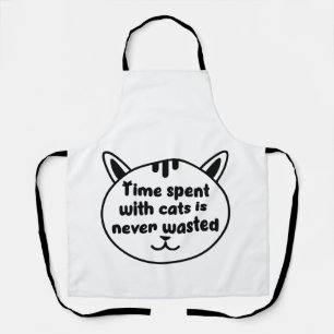 Cat Love. Time spent with cat Apron
