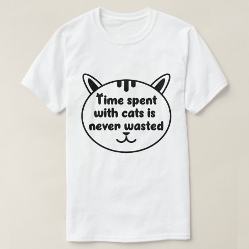 Cat Love Time spent with cat T_Shirt