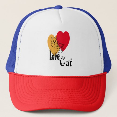 Cat Love Trucker Hat