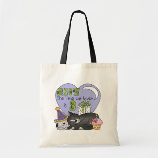 Cat Lover 3rd Birthday T shirts and Gifts Tote Bag