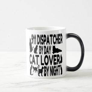 Cat Lover 911 Dispatcher Color Morph Mug