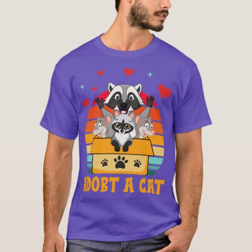 Cat Lover Adopt A Forbidden Cats Retro T_Shirt
