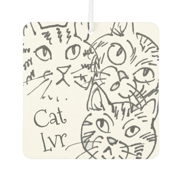 Cat Lover Black White Ink Pet Sketch Cute Simple Air Freshener Zazzle Com,The Breakfast Table Destin Florida