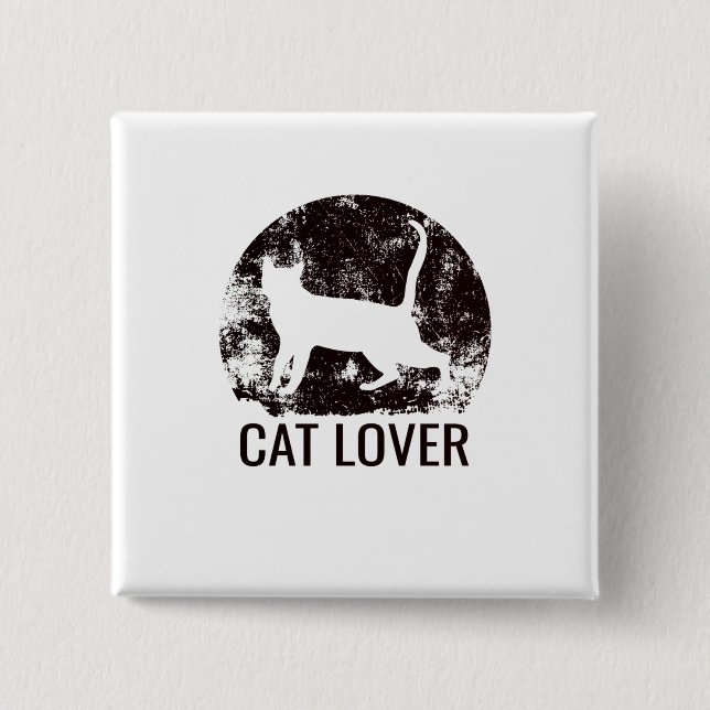 Cat Lover Button (Front)