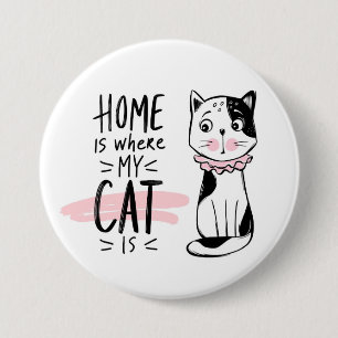 Cat Lover Button