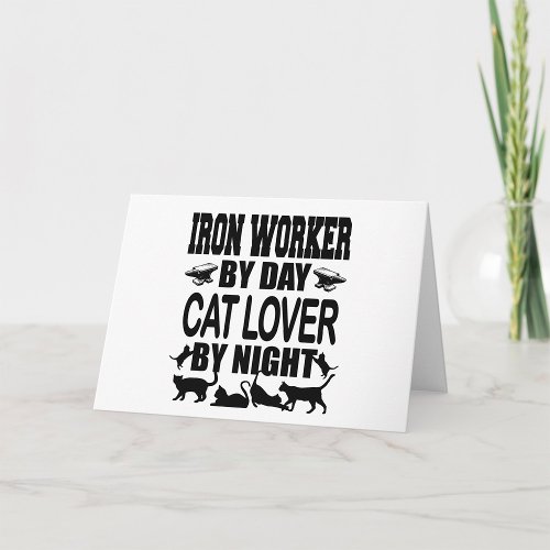 Cat Lover By Night Card