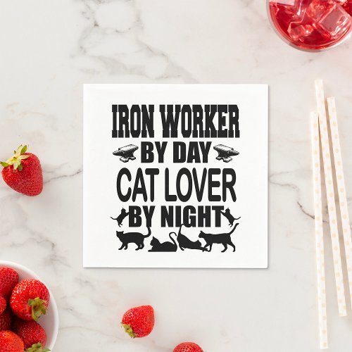 Cat Lover By Night Napkins