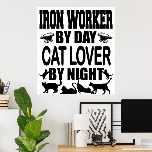 Cat Lover By Night Poster