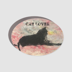 Cat Lover Car Magnet
