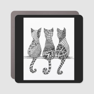 Cat Lover Car Magnet