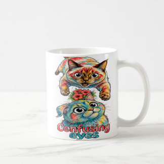 Cat Lover Cat Funny Siamese & Chartreux Charm 👀 Coffee Mug