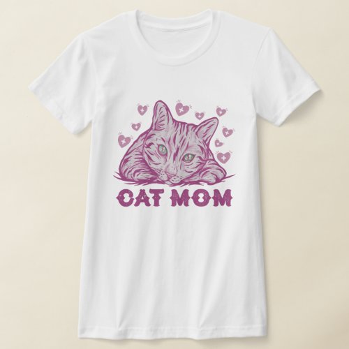 Cat Lover Cat mommy Gift Mother day T_Shirt
