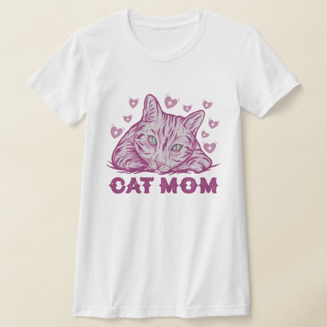 Cat Lover Cat mommy Gift Mother day T-Shirt (Laydown)