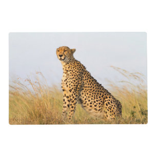 Cat lover cheetah photo placemat