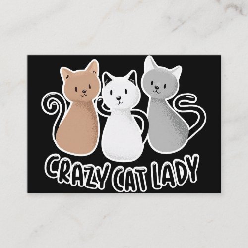 Cat Lover Crazy Cat Lady Business Card