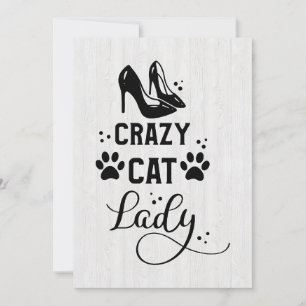 Cat Lover Crazy Cat Lady Thank You Card