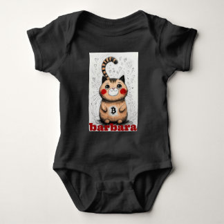 cat lover crypto gift for baby baby bodysuit