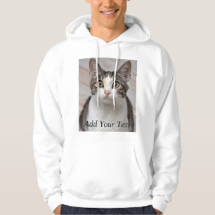 Cat Lover Custom Photo and Name Personalized Hoodie