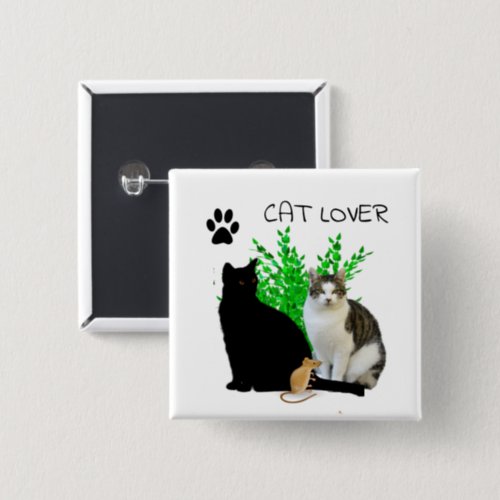 Cat Lover Cute Cats Button