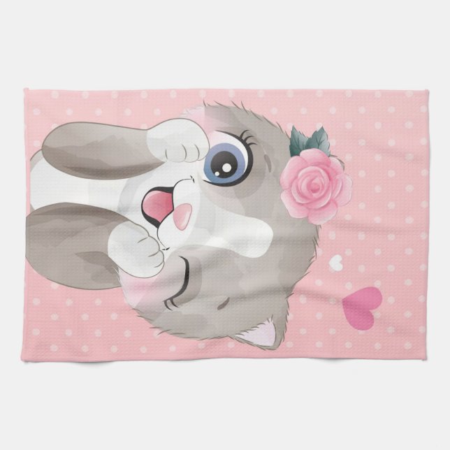 Cat Lover | Cute Little Kittens Kitchen Towel (Horizontal)