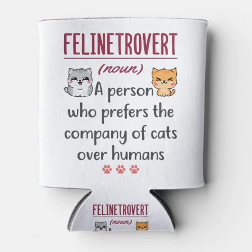 Cat Lover Definition Funny Saying Introvert Can Cooler
