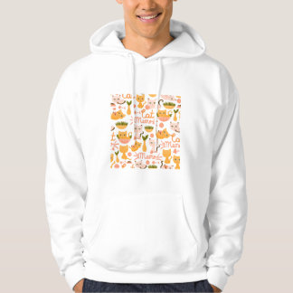 cat lover design hoodie