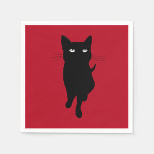 Cat lover dinner party napkins