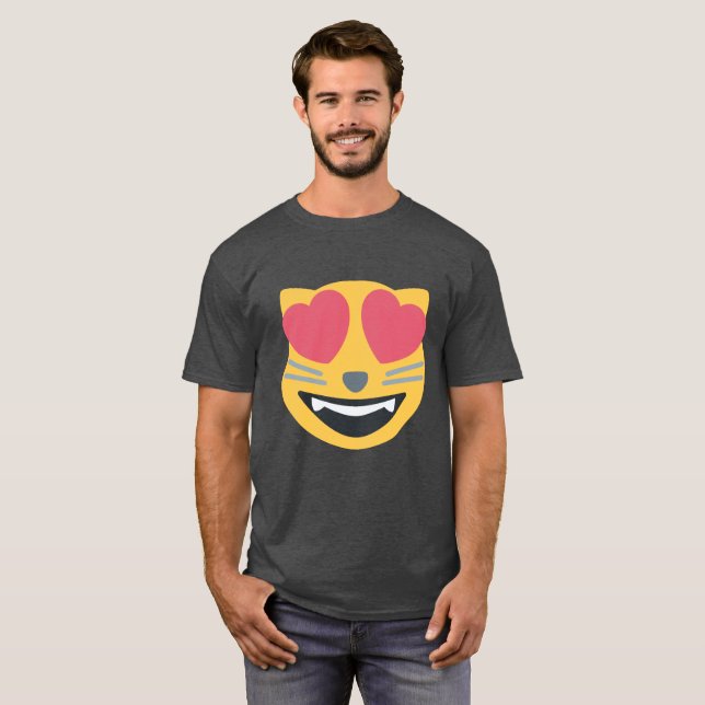Cat Lover Emoji T-Shirt (Front Full)