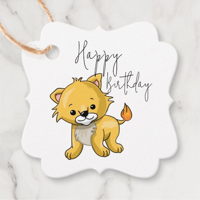 Cat lover favor tags (Front)