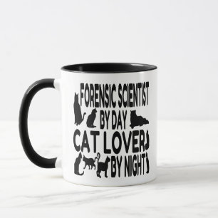 Cat Lover Forensic Scientist Mug