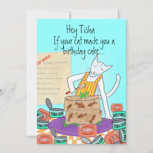 Cat Lover Funny Birthday From Coworkers greeting Card