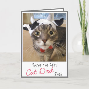 Cat Lover Funny Cat Dad Father's Day Card