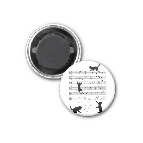 Cat Lover Funny Pianist Piano Lover  Magnet