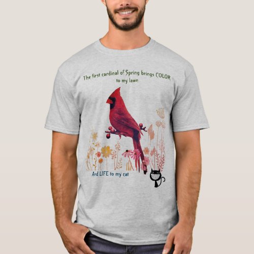 Cat Lover Funny  _ Spring Colors  T_Shirt